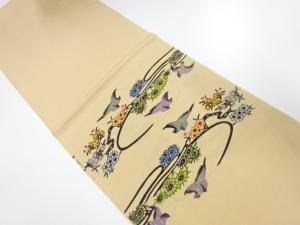 大特価品　未使用品　正絹　琉球紅型　丹後ちりめん　帯揚げ